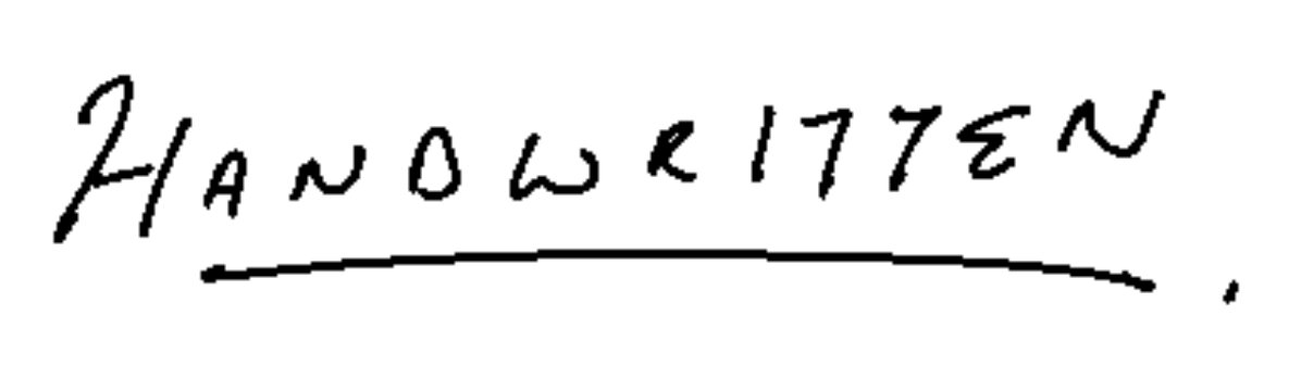 Hand Written